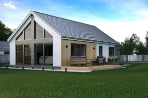 Dom prefabrykowany Sole 85 tynk 2 