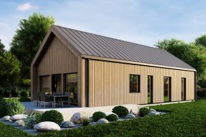 Dom prefabrykowany Sole 94 drewno z wypustem 1