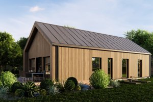 Dom prefabrykowany Sole 94 drewno z wypustem 7